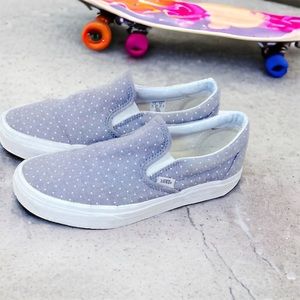 VANS Classic Slip-On Chambray Dots Shoes